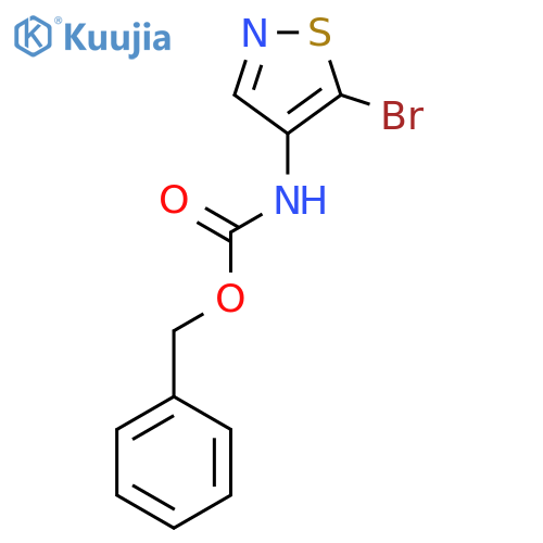 benzyl N-(5-bromo-1,2-thiazol-4-yl)carbamate structure