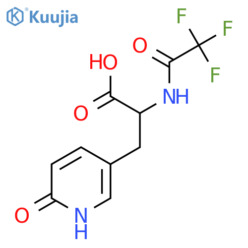 3-(6-Hydroxypyridin-3-yl)-2-(2,2,2-trifluoroacetamido)propanoic acid structure
