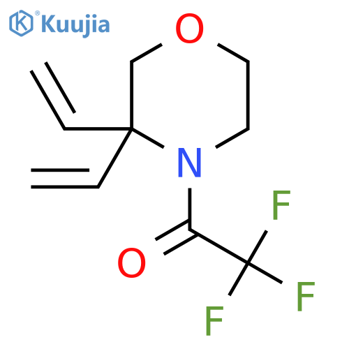 1-(3,3-Diethenylmorpholin-4-yl)-2,2,2-trifluoroethan-1-one structure