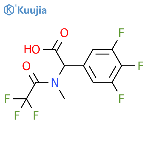 2-(2,2,2-trifluoro-N-methylacetamido)-2-(3,4,5-trifluorophenyl)acetic acid structure