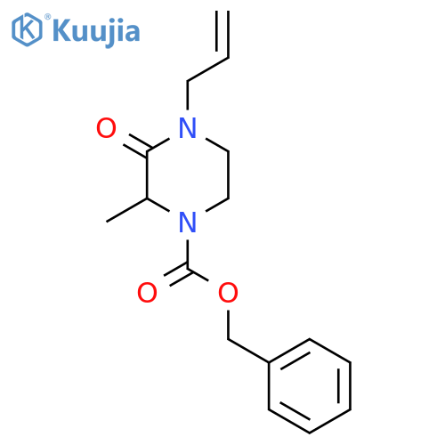 Benzyl 2-methyl-3-oxo-4-(prop-2-en-1-yl)piperazine-1-carboxylate structure