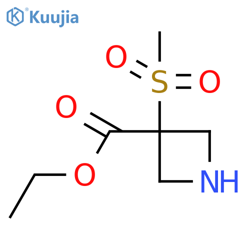 Ethyl 3-methanesulfonylazetidine-3-carboxylate structure