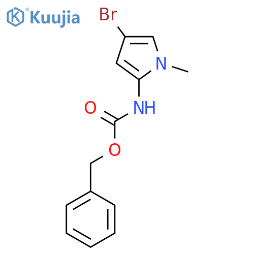 benzyl N-(4-bromo-1-methyl-1H-pyrrol-2-yl)carbamate structure