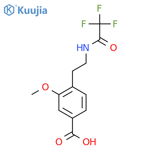 3-methoxy-4-2-(2,2,2-trifluoroacetamido)ethylbenzoic acid structure