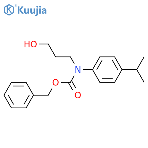 benzyl N-(3-hydroxypropyl)-N-4-(propan-2-yl)phenylcarbamate structure