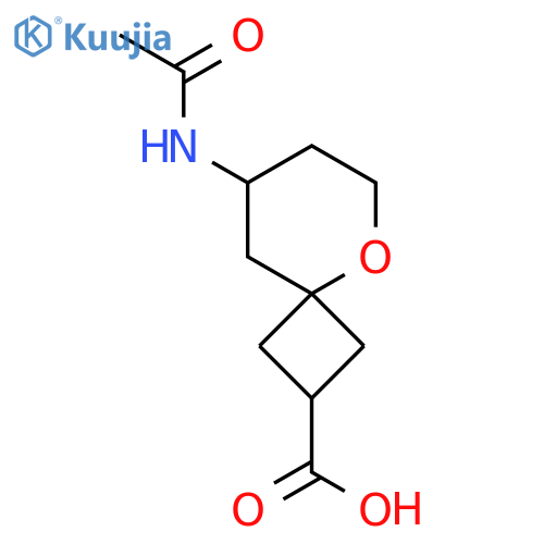 8-Acetamido-5-oxaspiro[3.5]nonane-2-carboxylic acid structure