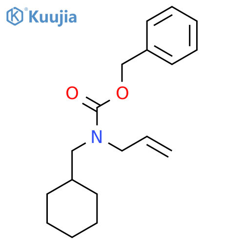 benzyl N-(cyclohexylmethyl)-N-(prop-2-en-1-yl)carbamate structure