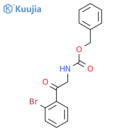 benzyl N-2-(2-bromophenyl)-2-oxoethylcarbamate structure