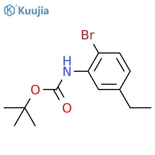 tert-butyl N-(2-bromo-5-ethylphenyl)carbamate structure