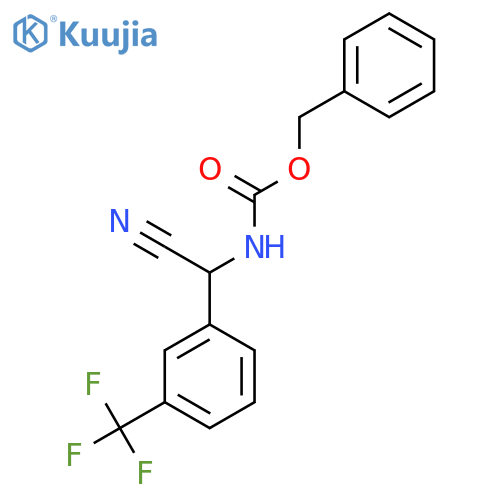 benzyl N-{cyano3-(trifluoromethyl)phenylmethyl}carbamate structure