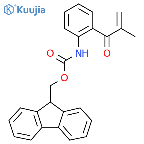 (9H-fluoren-9-yl)methyl N-2-(2-methylprop-2-enoyl)phenylcarbamate structure