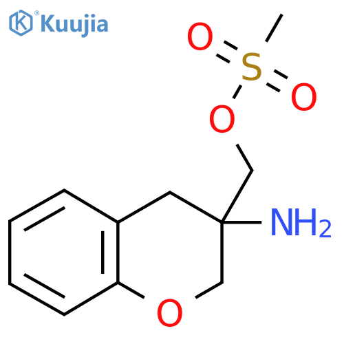 (3-amino-3,4-dihydro-2H-1-benzopyran-3-yl)methyl methanesulfonate structure