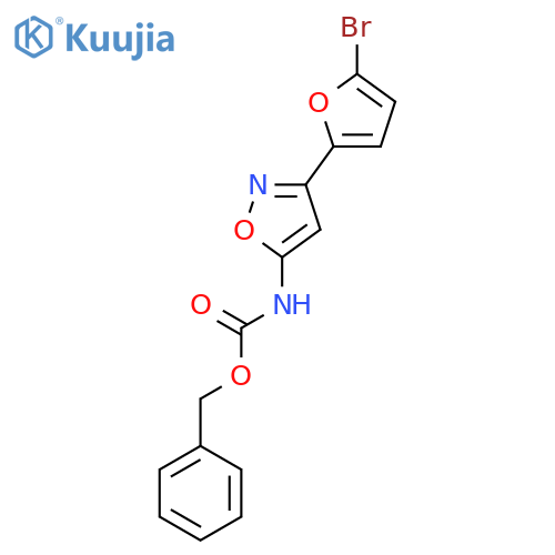 benzyl N-3-(5-bromofuran-2-yl)-1,2-oxazol-5-ylcarbamate structure