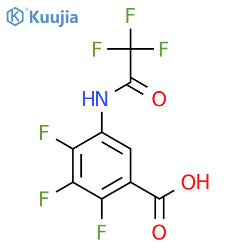 2,3,4-Trifluoro-5-(2,2,2-trifluoroacetamido)benzoic acid structure