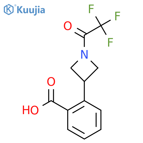 2-[1-(2,2,2-Trifluoroacetyl)azetidin-3-yl]benzoic acid structure