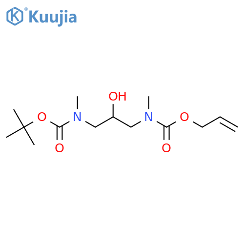 tert-butyl N-(2-hydroxy-3-{methyl[(prop-2-en-1-yloxy)carbonyl]amino}propyl)-N-methylcarbamate structure