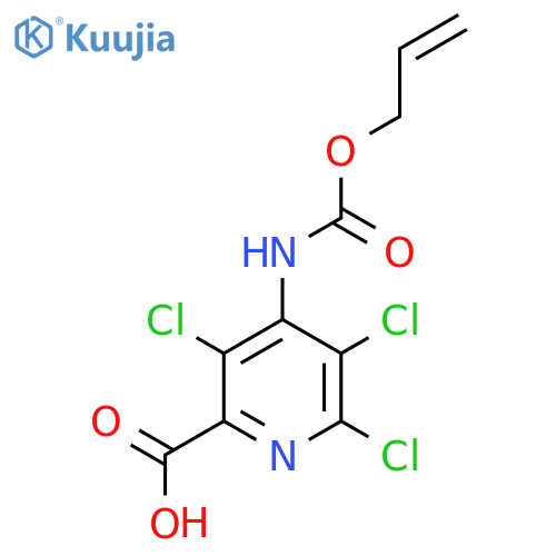 3,5,6-trichloro-4-{(prop-2-en-1-yloxy)carbonylamino}pyridine-2-carboxylic acid structure