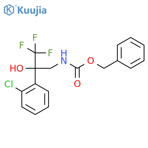 benzyl N-2-(2-chlorophenyl)-3,3,3-trifluoro-2-hydroxypropylcarbamate structure