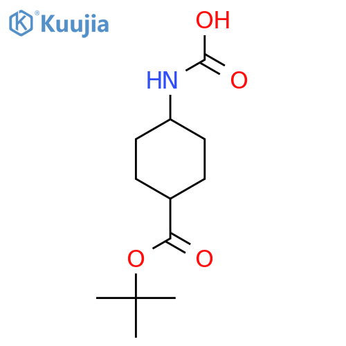 {4-[(Tert-butoxy)carbonyl]cyclohexyl}carbamic acid structure