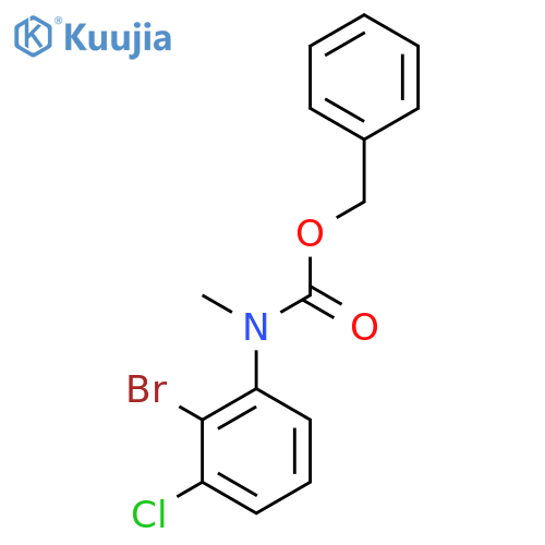 benzyl N-(2-bromo-3-chlorophenyl)-N-methylcarbamate structure