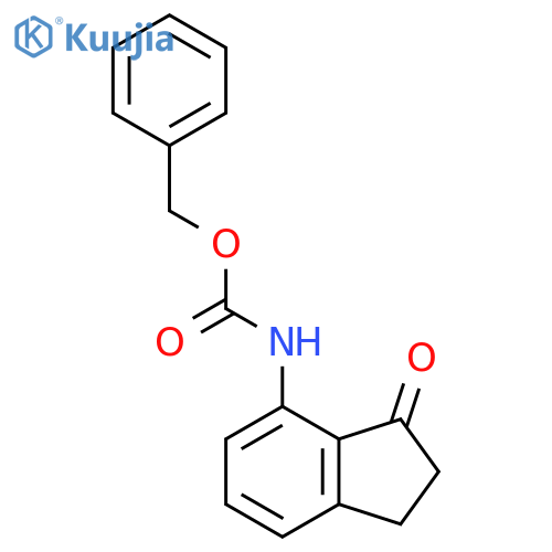 benzyl N-(3-oxo-2,3-dihydro-1H-inden-4-yl)carbamate structure