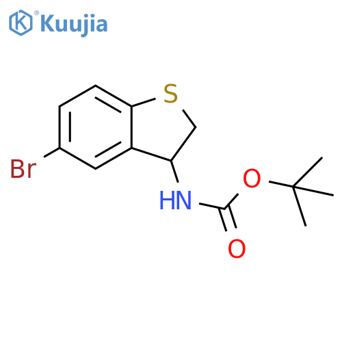 1,1-Dimethylethyl N-(5-bromo-2,3-dihydrobenzo[b]thien-3-yl)carbamate structure