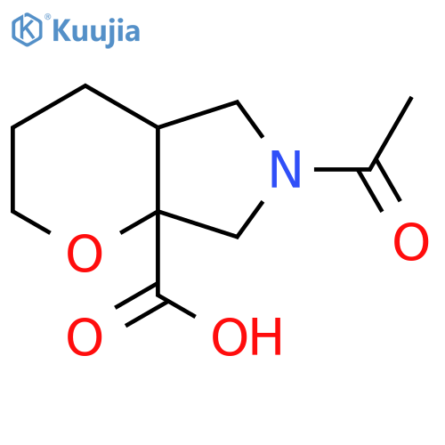 6-acetyl-octahydropyrano2,3-cpyrrole-7a-carboxylic acid structure