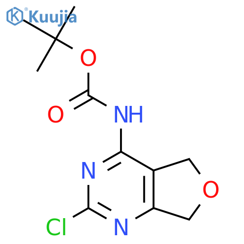 tert-butyl N-{2-chloro-5H,7H-furo[3,4-d]pyrimidin-4-yl}carbamate structure