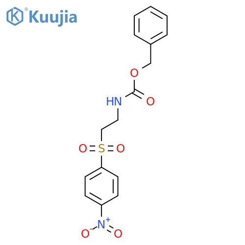 benzyl N-[2-(4-nitrobenzenesulfonyl)ethyl]carbamate structure