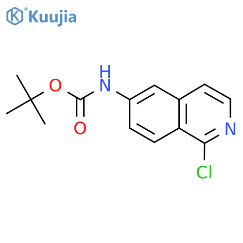 tert-butyl 1-chloroisoquinolin-6-ylcarbamate structure