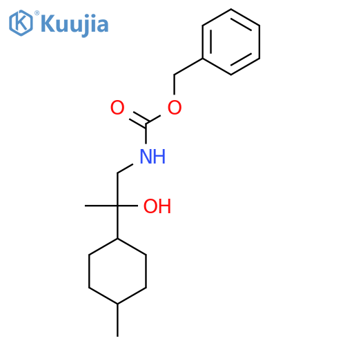 benzyl N-2-hydroxy-2-(4-methylcyclohexyl)propylcarbamate structure