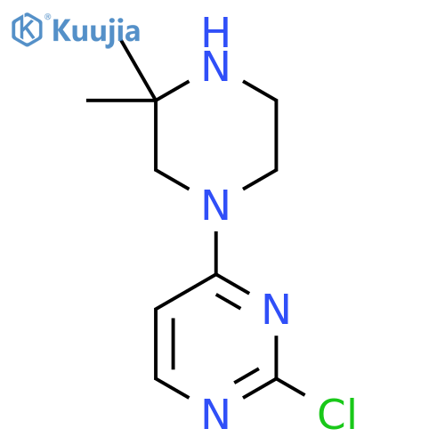 2-Chloro-4-(3,3-dimethylpiperazin-1-yl)pyrimidine structure