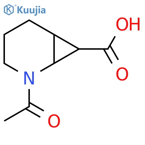 2-acetyl-2-azabicyclo4.1.0heptane-7-carboxylic acid structure