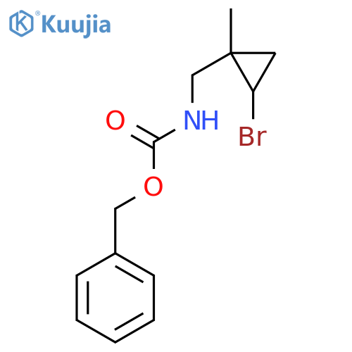 benzyl N-[(2-bromo-1-methylcyclopropyl)methyl]carbamate structure