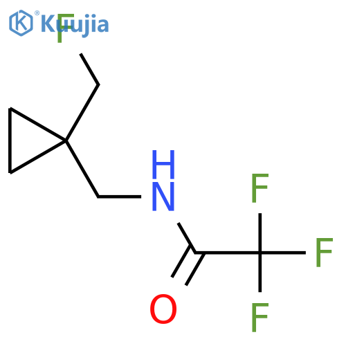 2,2,2-trifluoro-N-{[1-(fluoromethyl)cyclopropyl]methyl}acetamide structure