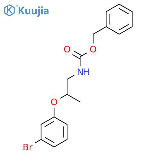 benzyl N-2-(3-bromophenoxy)propylcarbamate structure
