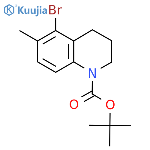 Tert-butyl 5-bromo-6-methyl-1,2,3,4-tetrahydroquinoline-1-carboxylate structure
