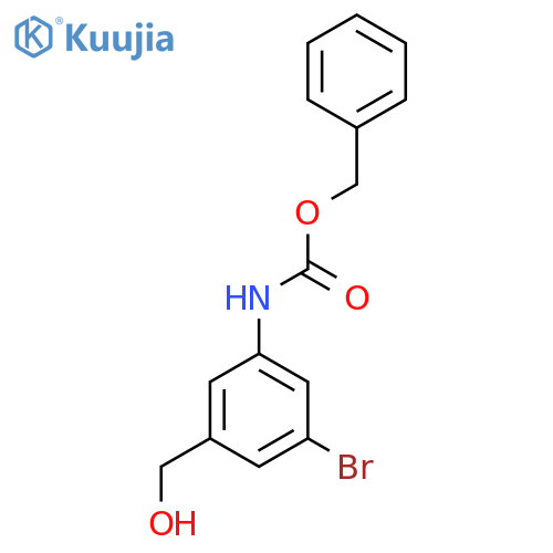 benzyl N-3-bromo-5-(hydroxymethyl)phenylcarbamate structure