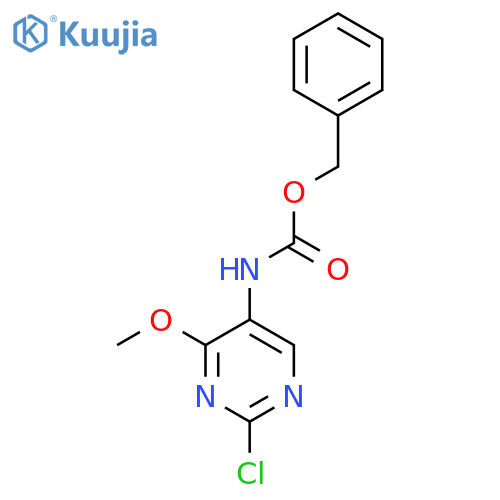 benzyl N-(2-chloro-4-methoxypyrimidin-5-yl)carbamate structure