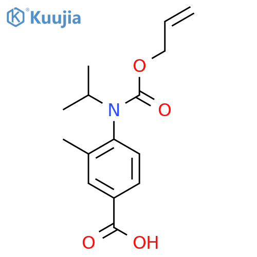 3-Methyl-4-{[(prop-2-en-1-yloxy)carbonyl](propan-2-yl)amino}benzoic acid structure