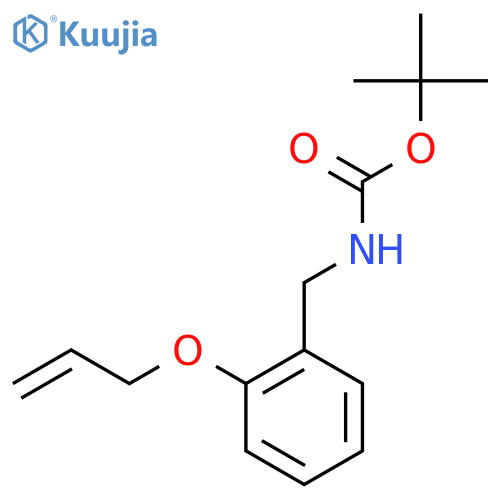 tert-butyl N-{2-(prop-2-en-1-yloxy)phenylmethyl}carbamate structure