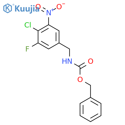 benzyl N-(4-chloro-3-fluoro-5-nitrophenyl)methylcarbamate structure