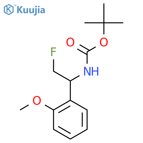 tert-butyl N-2-fluoro-1-(2-methoxyphenyl)ethylcarbamate structure