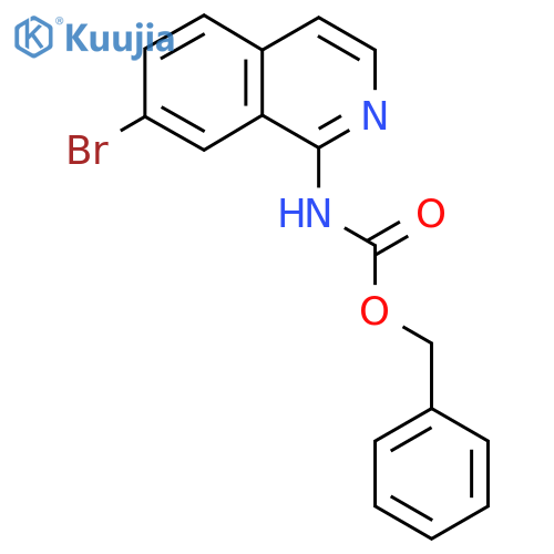 benzyl N-(7-bromoisoquinolin-1-yl)carbamate structure