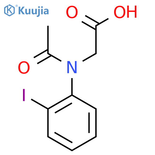 2-N-(2-iodophenyl)acetamidoacetic acid structure