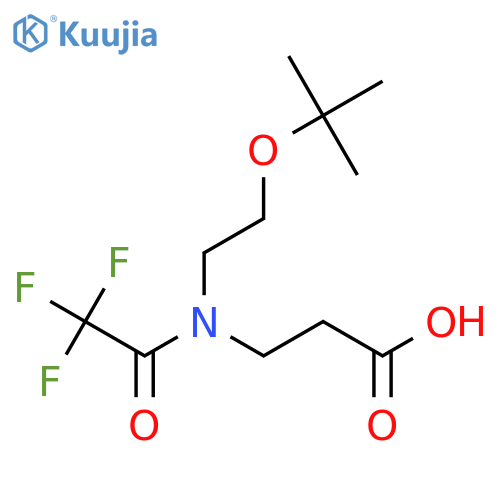 3-{N-2-(tert-butoxy)ethyl-2,2,2-trifluoroacetamido}propanoic acid structure