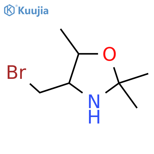 4-(Bromomethyl)-2,2,5-trimethyl-1,3-oxazolidine structure