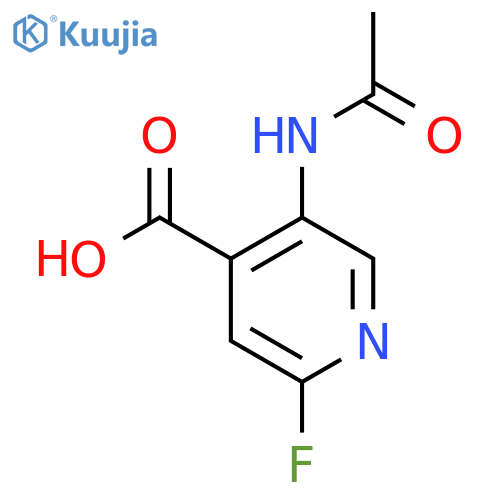 5-Acetamido-2-fluoropyridine-4-carboxylic acid structure