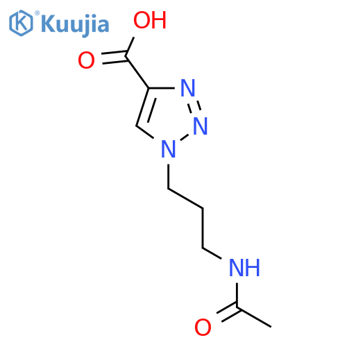 1-(3-acetamidopropyl)-1H-1,2,3-triazole-4-carboxylic acid structure