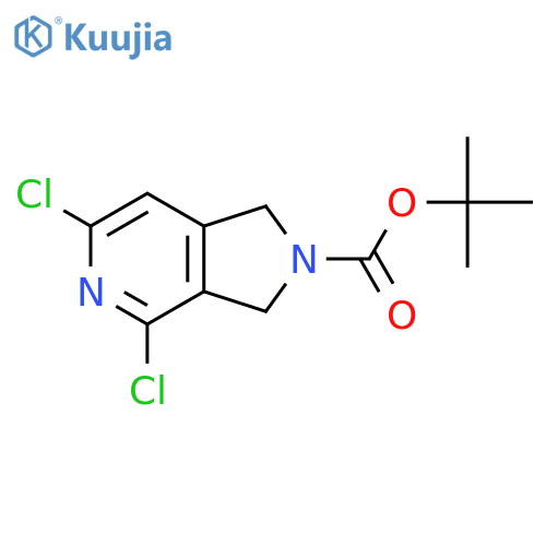 tert-butyl 4,6-dichloro-1H,2H,3H-pyrrolo[3,4-c]pyridine-2-carboxylate structure